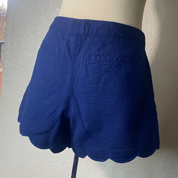 Navy blue Lilly PULITZER Scalloped Women Shorts - Picture 6 of 7
